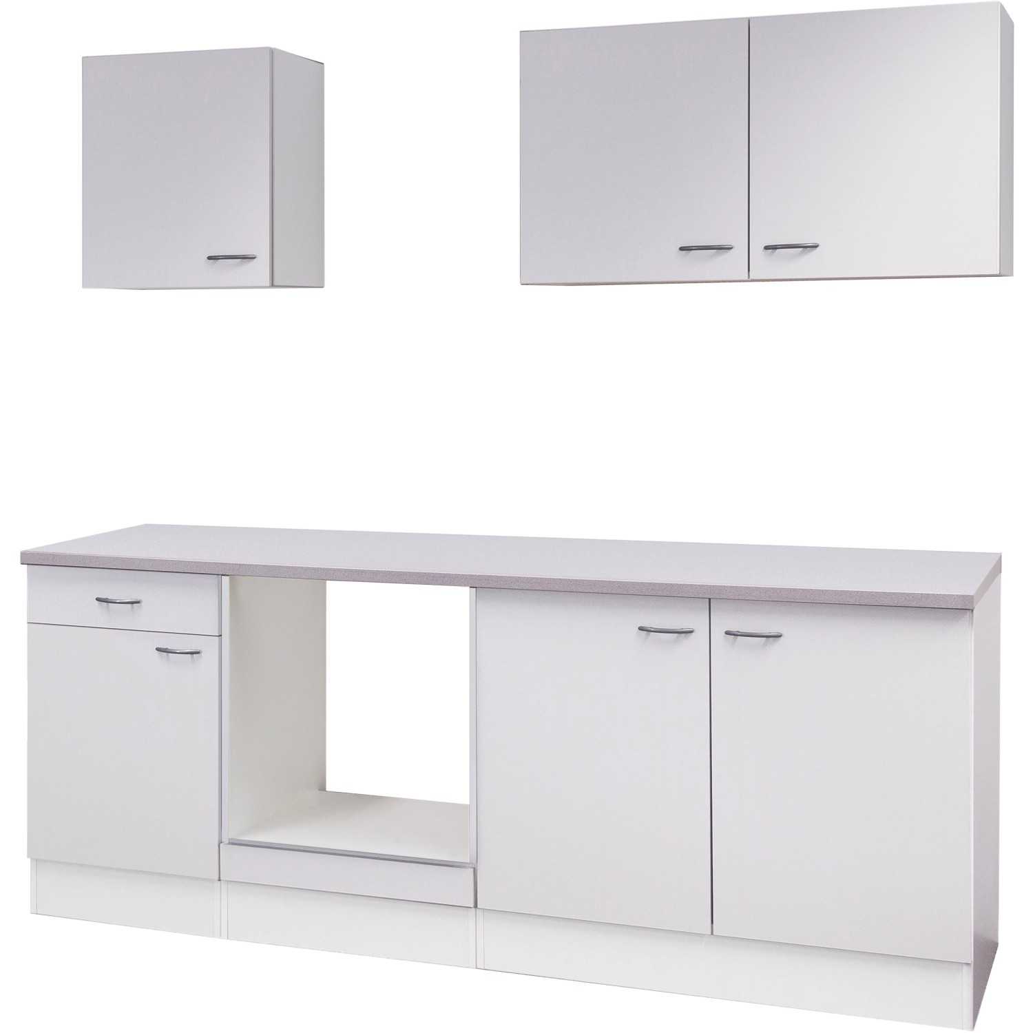 Bild von Flex-Well Küchenzeile 210 cm ohne E-Geräte Wito Weiß