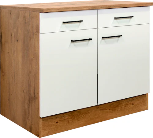 Bild von Unterschrank  Ens ¦ creme ¦ Maße (cm): B: 100 H: 85 T: 60 Küche > Küchenschränke > Unterschränke - Sconto