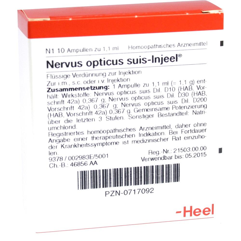Bild von NERVUS OPTICUS suis Injeel Ampullen 10 St.