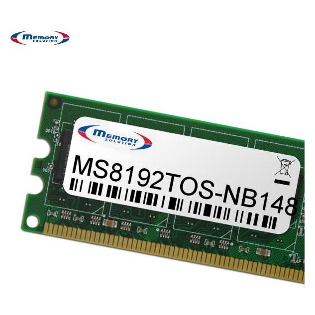 Bild von Memorysolution - DDR3L - Modul - 8 GB - SO DIMM 204-PIN - 1600 MHz / PC3-12800 - ungepuffert - non-ECC - für Dynabook Toshiba Portégé R30, Toshiba Satellite Pro R50, Toshiba Satellite P50, P55