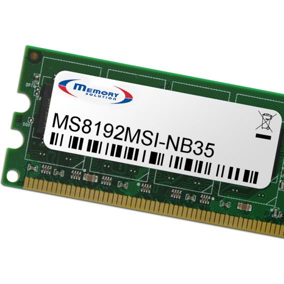 Bild von Memorysolution - DDR3L - Modul - 8 GB - SO DIMM 204-PIN - 1600 MHz / PC3L-12800 - 1.35 V - ungepuffert - non-ECC - für MSI GP60, GP60 2QF, GP62, GP62 2QD, GP62 2QE, GP70, GP70 2PE, GP72, GP72 2QD, GP72 2QE