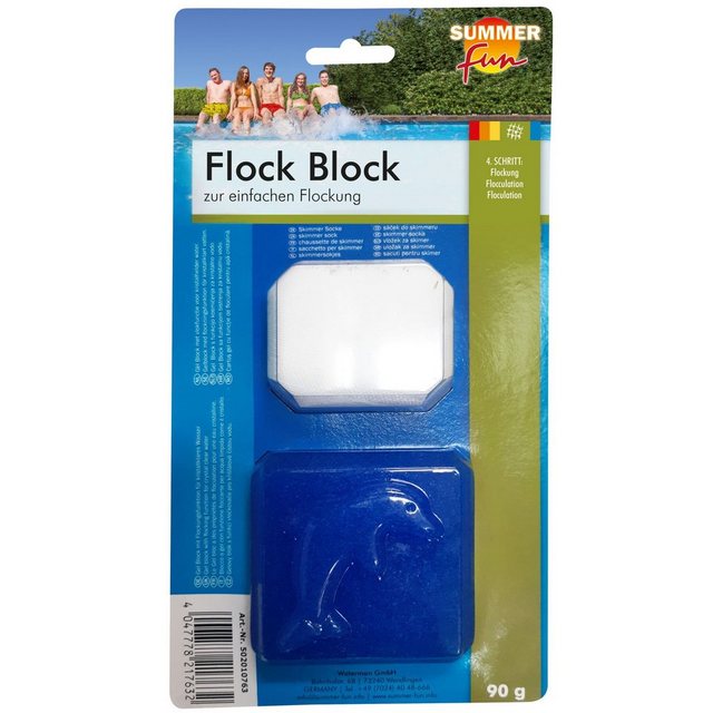Bild von SUMMER FUN Poolpflege Summer Fun - Flock Block 90g, 0,09 kg