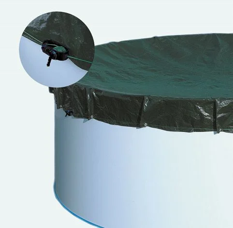 Bild von Abdeckplane für 600cm Rund Pools und Schwimmbecken - 160 g/m² stark extra Winterschutz und Ganzjahresabdeckung