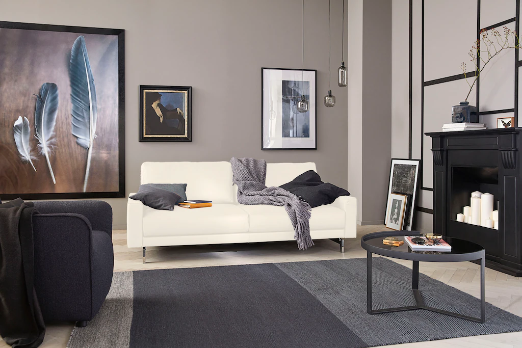 Bild von Creation BY ROLF BENZ 2-Sitzer "CR.450, Designsofa, Loungesofa", Armlehne niedrig, Fuß chromfarben glänzend, Breite 164 cm