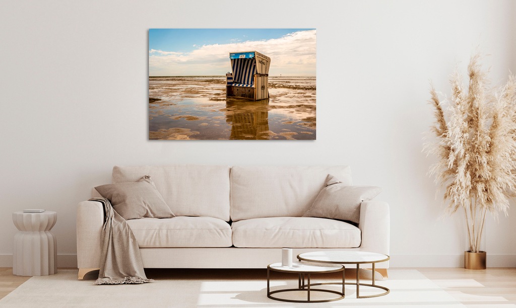 Bild von queence Acrylglasbild »Eba«, Strand-Meer-Meer Bilder-Himmel-Spa-Spa Bilder, (1 St.), Fine Art-Print in Galeriequalität