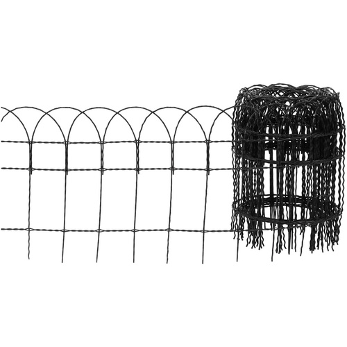 Bild von FLORAWORLD Geflechtzaun, HxL: 65 x 1000 cm, Stahl, anthrazit - schwarz