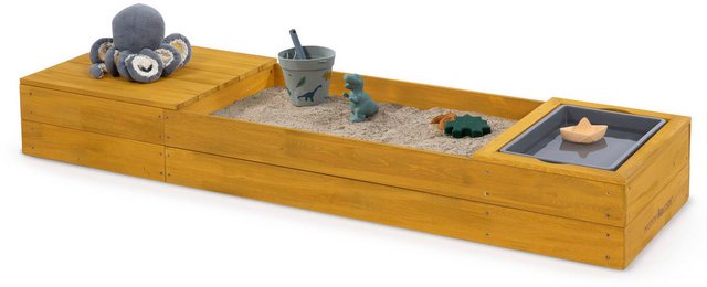 Bild von MUDDY BUDDY® Sandkasten Space Saver, mit Matschwanne und Staufach, FSC® - schützt Wald - weltweit