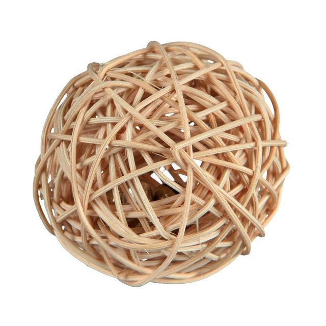 Bild von TRIXIE Tierball Weidenball mit Schelle, Durchmesser: 4 cm / für z.B.: Mäuse, Hamster