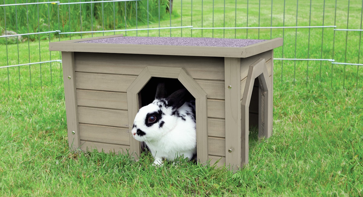 Bild von TRIXIE natura Haus 50 x 30 x 37 Centimeter grau Kleintierheim