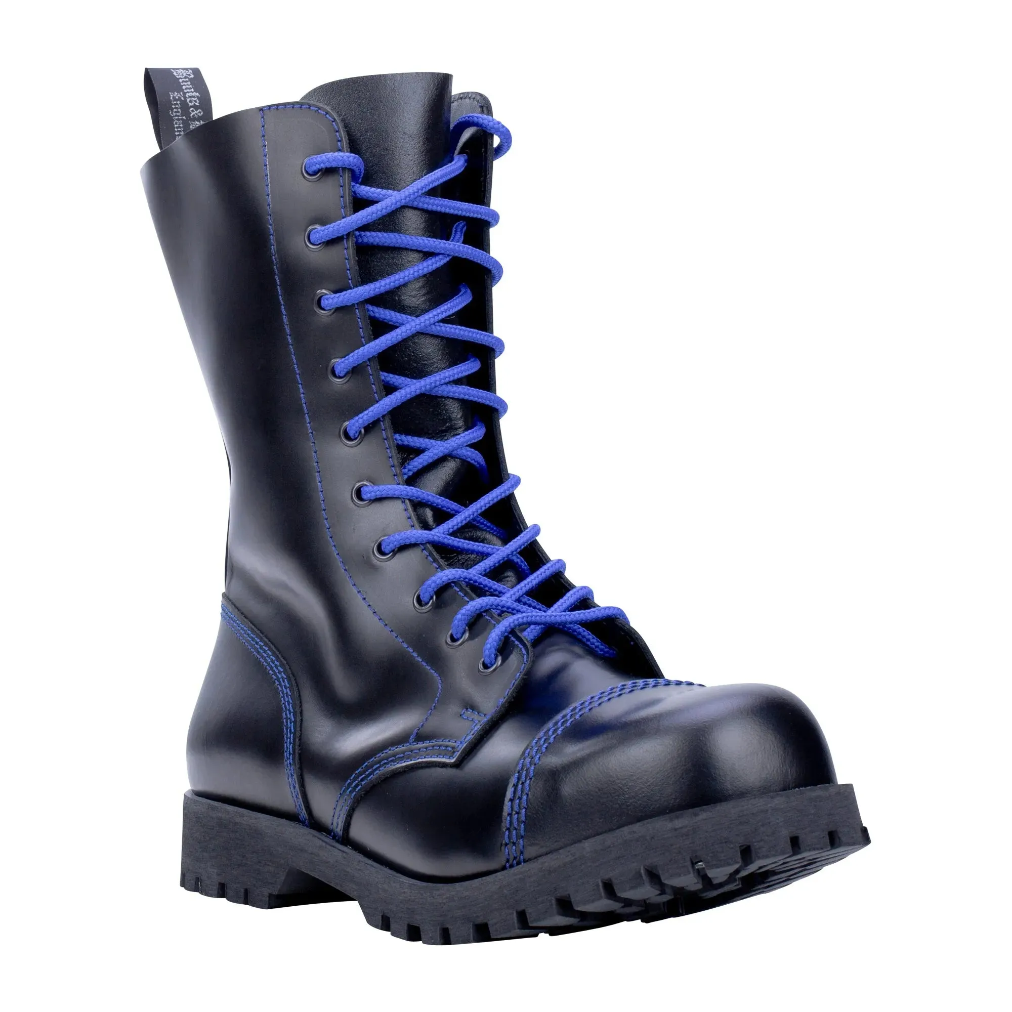 Bild von Boots & Braces Stiefel 10-Loch blau schwarz