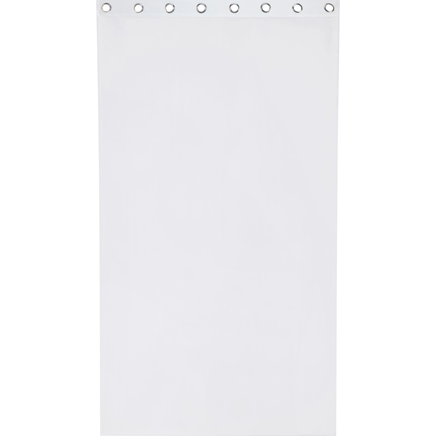 Bild von Vorhang mit Ösen 140 cm x 245 cm Weiß 2 Stück