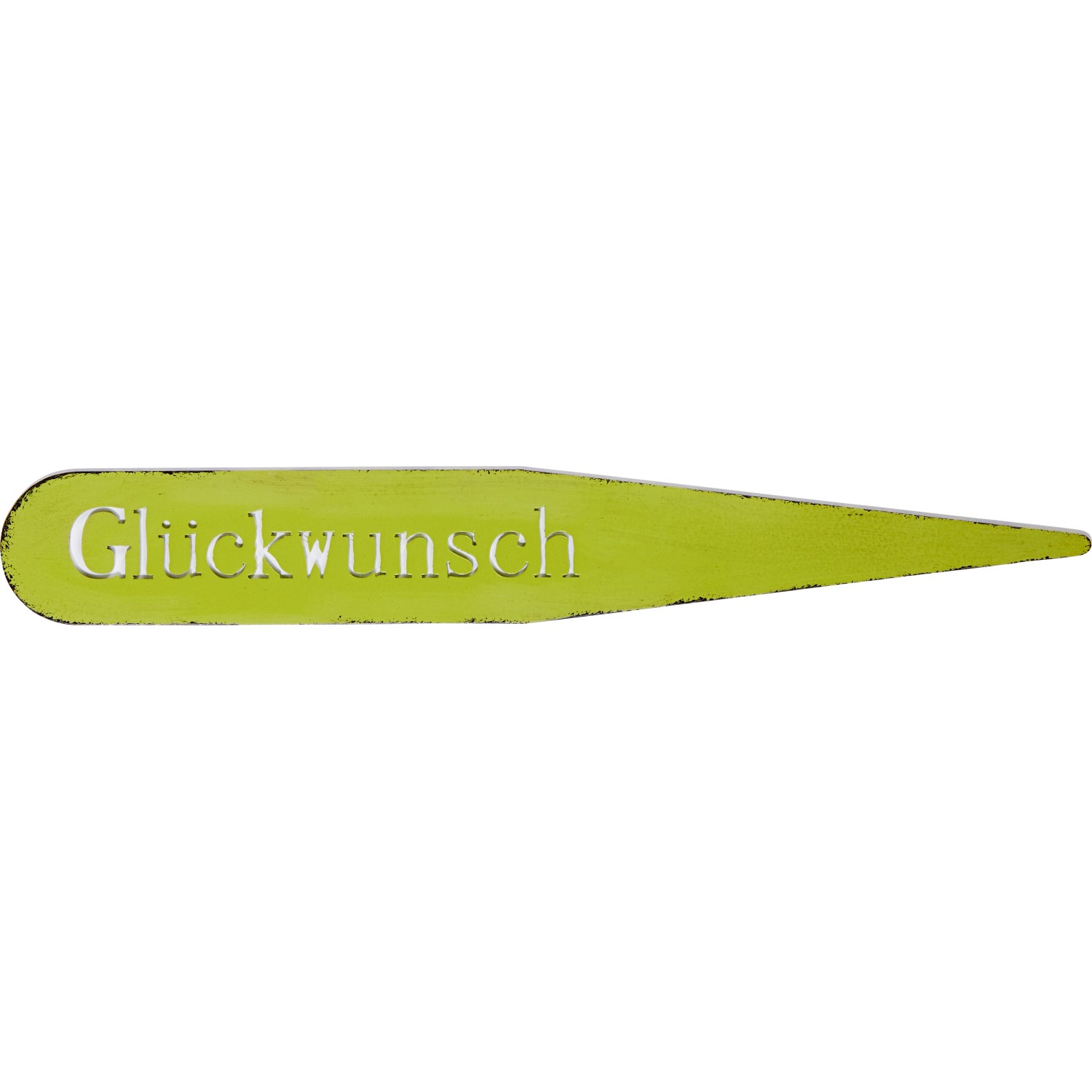 Bild von Deko-Stecker Glückwunsch 21 cm Grün