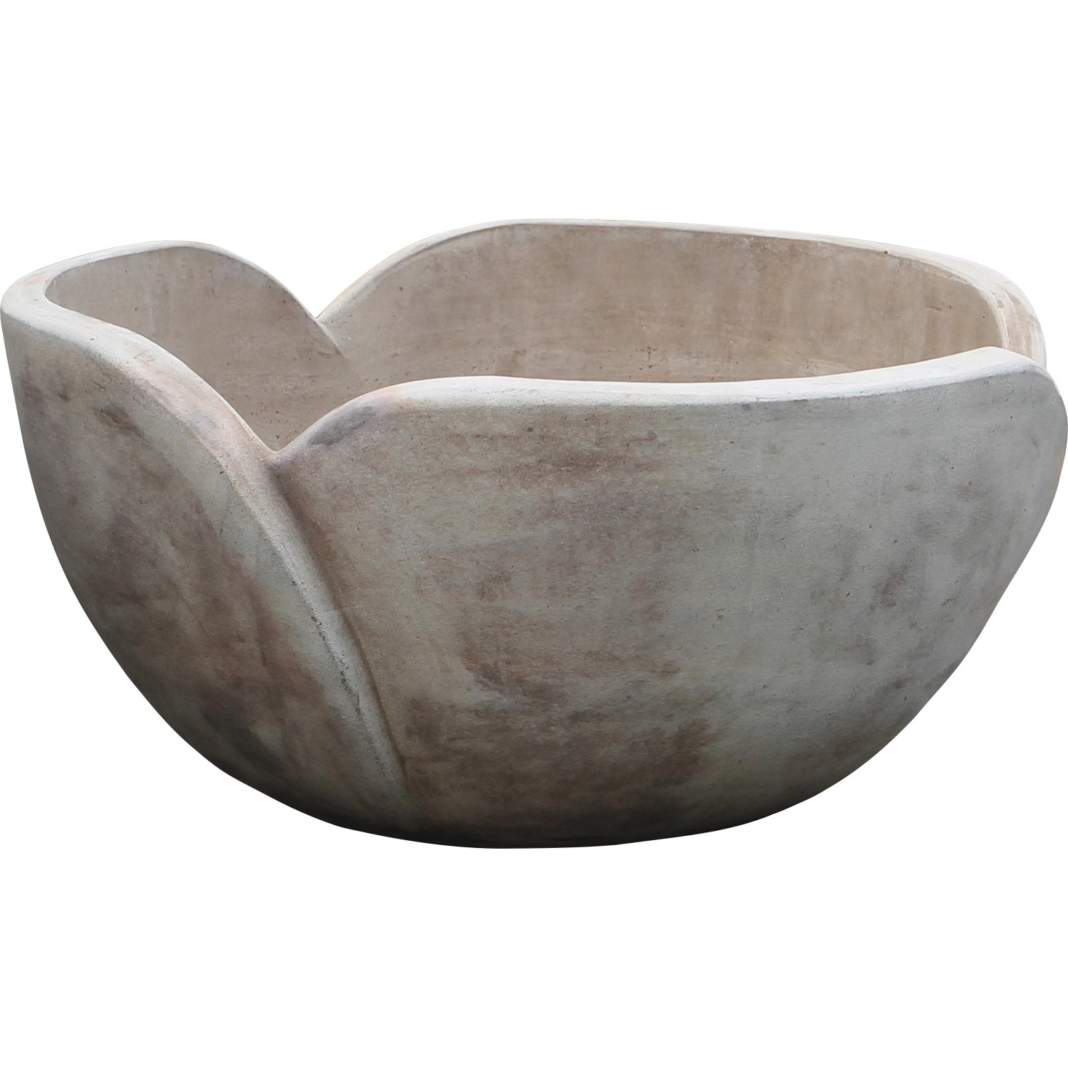 Bild von Pflanzgefäß Tulpenform Terrakotta Ø 44 cm Braun