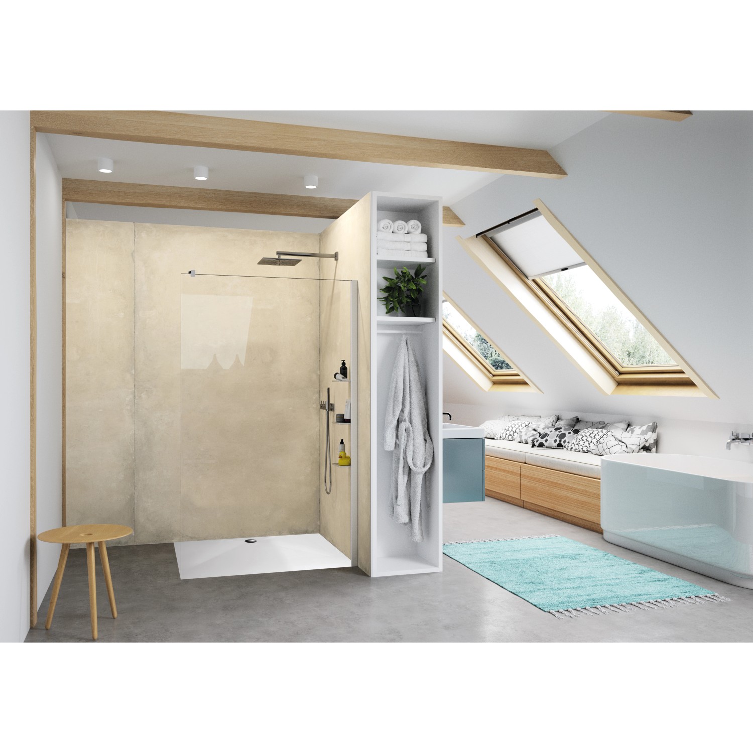 Bild von Hüppe EasyStep Duschwanne, rechteckig, 1400x900mm, Festform, 215120, Farbe: Weiß