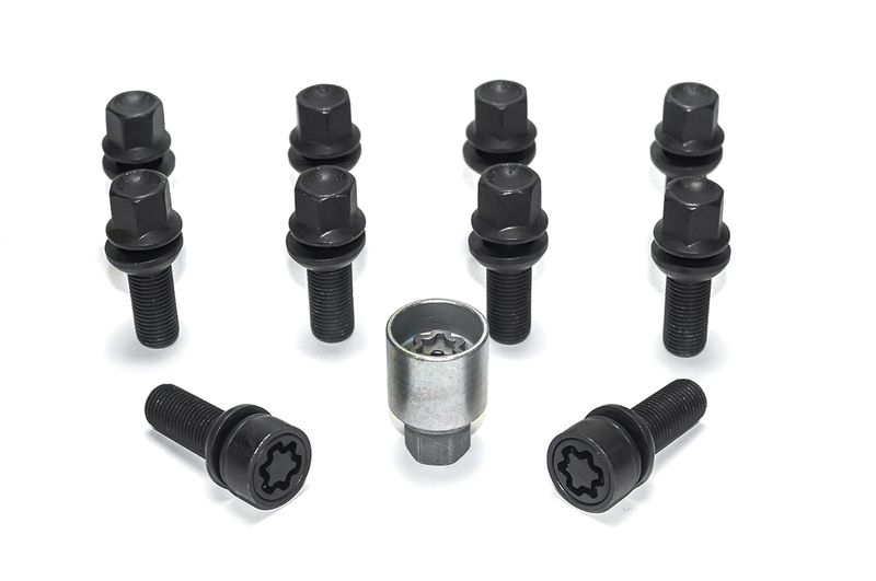 Bild von H&R Spezialfedern Radschraube Felgenschloss-Set M14 mit beweglichem Kugelbund R13mm B1453903SET