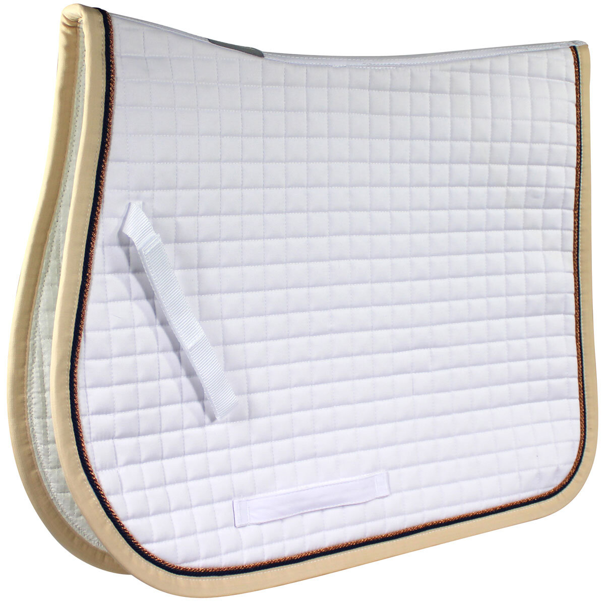 Bild von Esperado Schabracke 2x2 mit Kordel, white/bronze/navy/beige VS