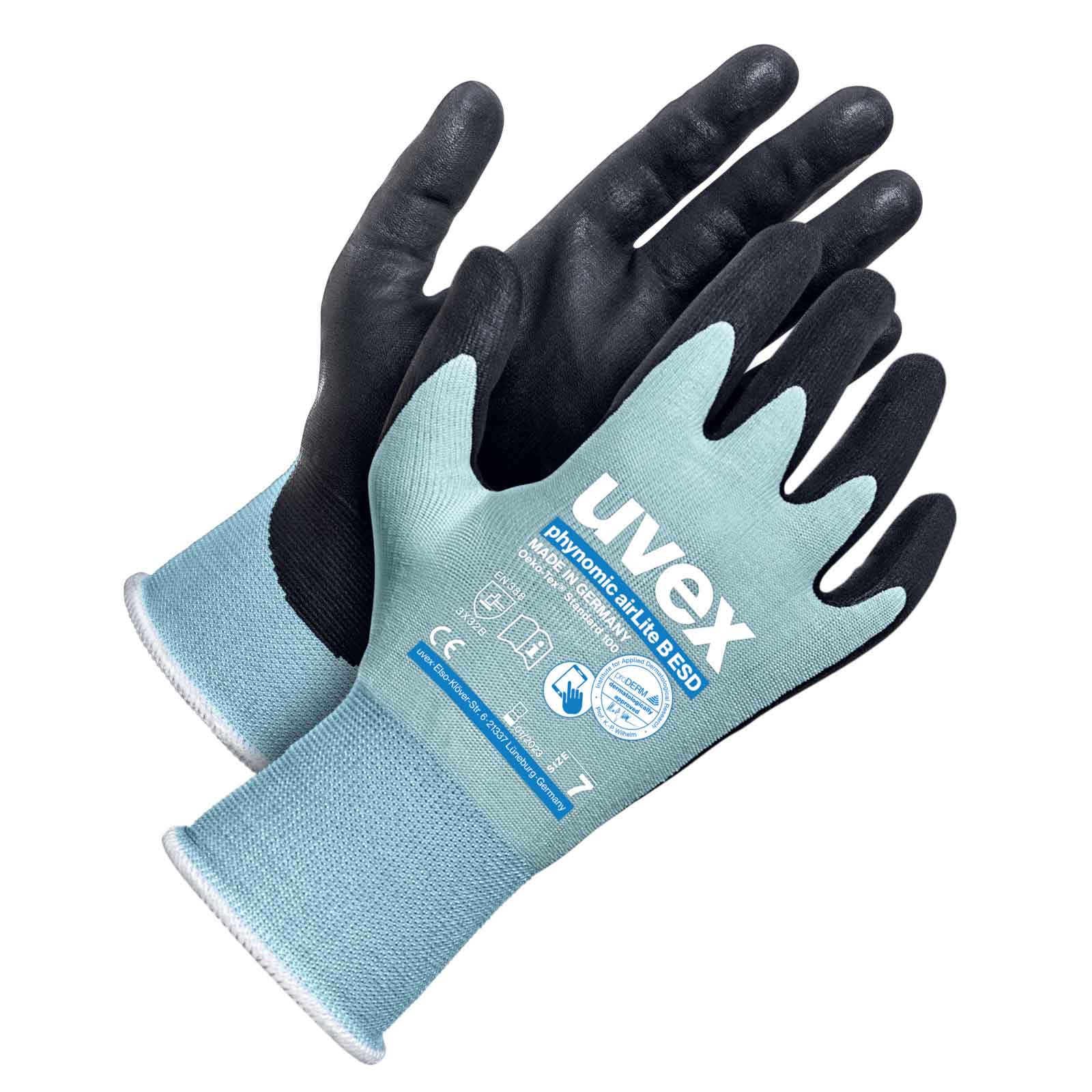 Bild von uvex Schnittschutzhandschuhe phynomic airLite B ESD 60078, Touchscreen geeignet Größe:8
