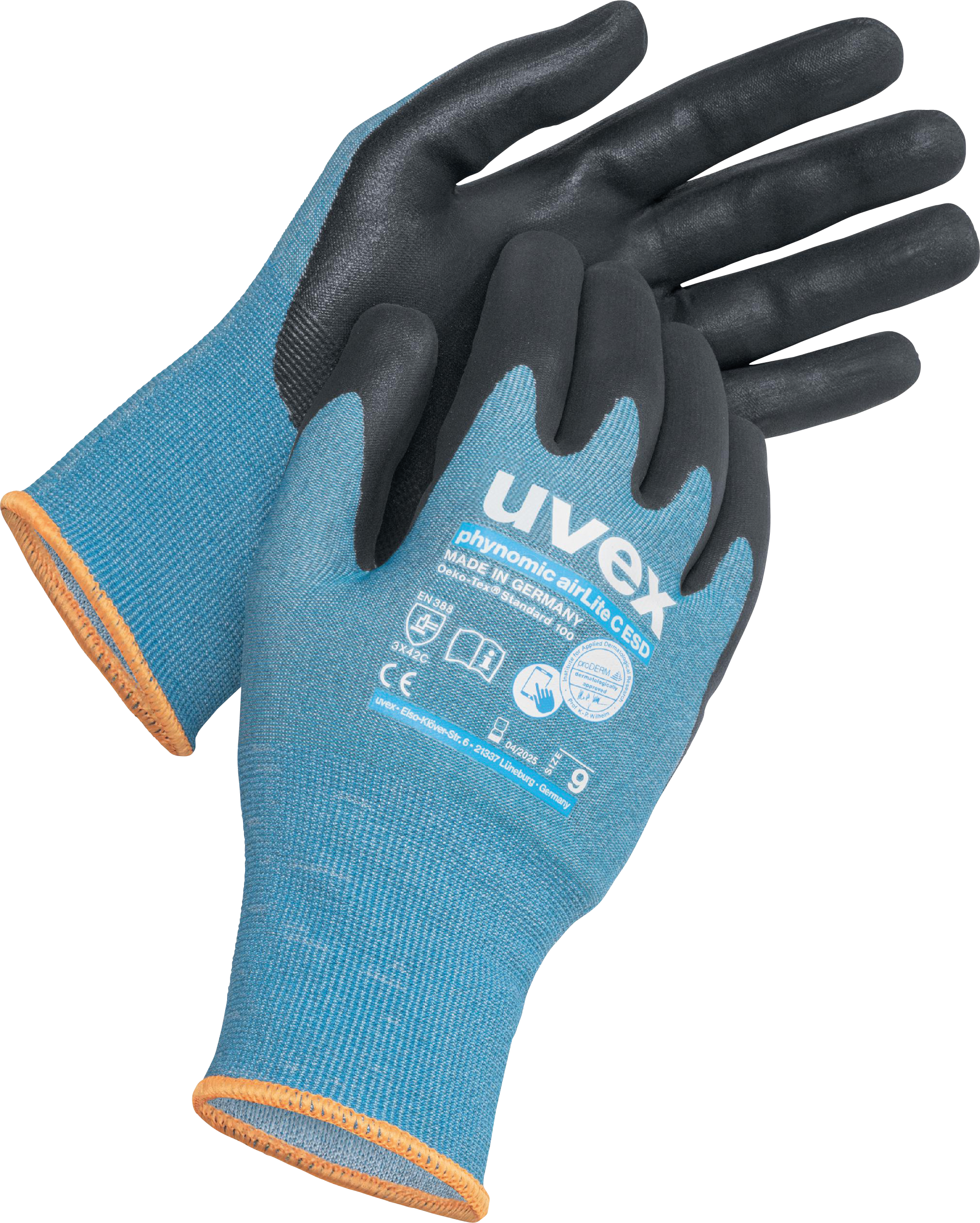 Bild von UVEX 6008409 - Schutzhandschuh uvex phynomic airLite C ESD 60084 Größe 9