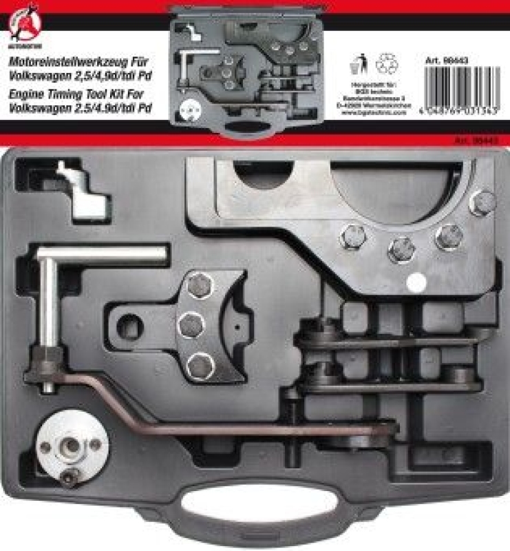 Bild von BGS DIY KFZ Spezialwerkzeuge, Motor-Einstellwerkzeug-Satz für, VAG 2. 5 / 4 D / TDI Pumpe, 9 Düse - bunt