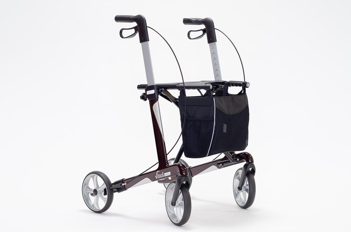 Bild von Russka Rollator Vital carbon 54 rubinrot