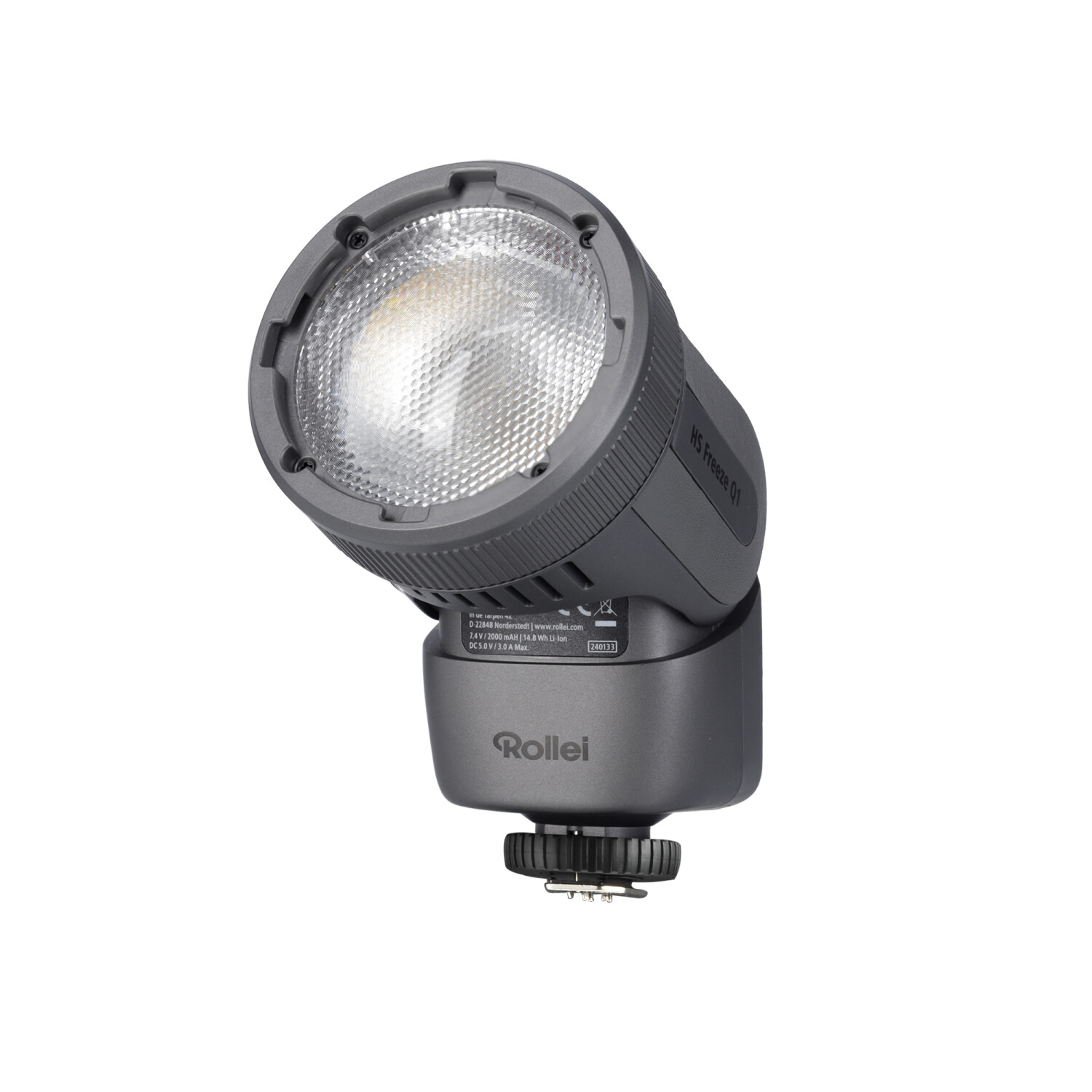 Bild von Rollei 2-in-1 LED-Blitz I Bi-Color Dauerlicht I HS Freeze Q1 (Aufsteckblitz), Blitzgerät