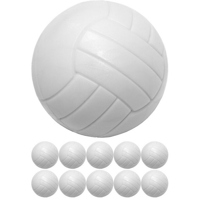Bild von GAMES PLANET Spielball 10 Kicker Bälle, weiß, hart (Set, 10er-Pack), schnell, Durchmesser 36mm, Tischfussball Kicker-Ball Zubehör