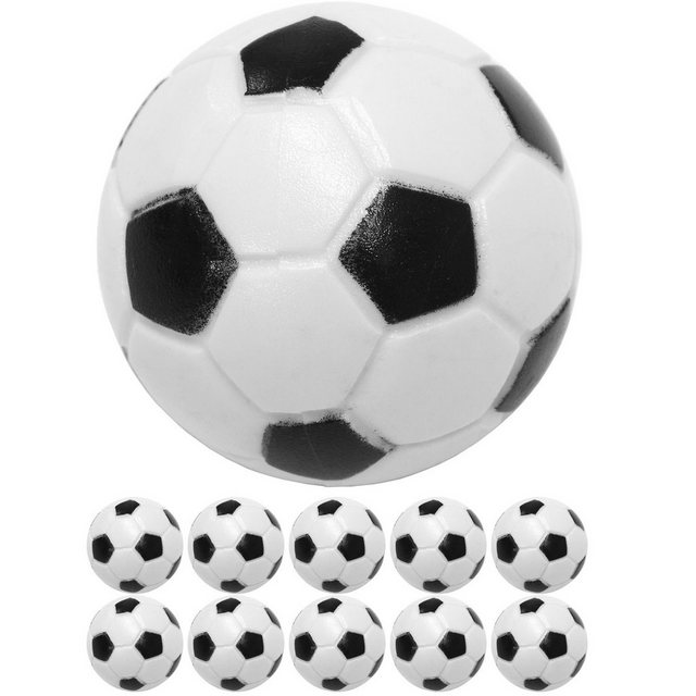 Bild von GAMES PLANET Spielball Games Planet Kicker Bälle, 5 oder 10 Stück (Set, 10-St., 10er-Pack), Farbe: schwarz/weiß, hart und schnell, Tischfussball Kickerbälle Ball