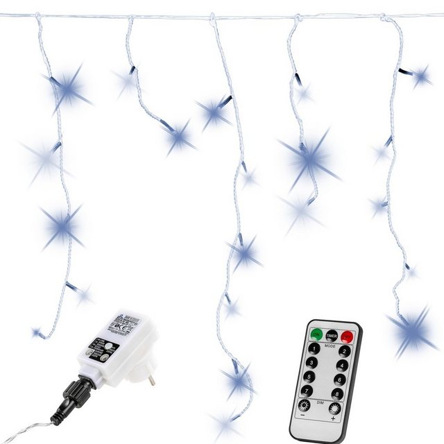 Bild von VOLTRONIC LED-Lichterkette VOLTRONIC® Eisregen Lichterkette für innen/ außen, IP44, optional mit 8 Leuchtmodi/Fernbedienung/Timer, Farb-, Modellwahl