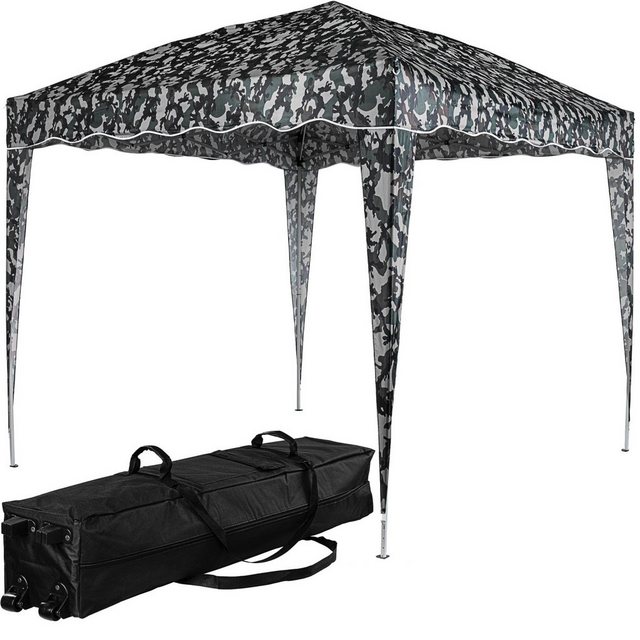 Bild von INSTENT Faltpavillon Basic 3x3 m Pavillon Partyzelt mit Trolley, mit 0 Seitenteilen, (inkl. Trolley), wasserdicht UV Schutz 50+, Stahl, Farb- und Modellwahl
