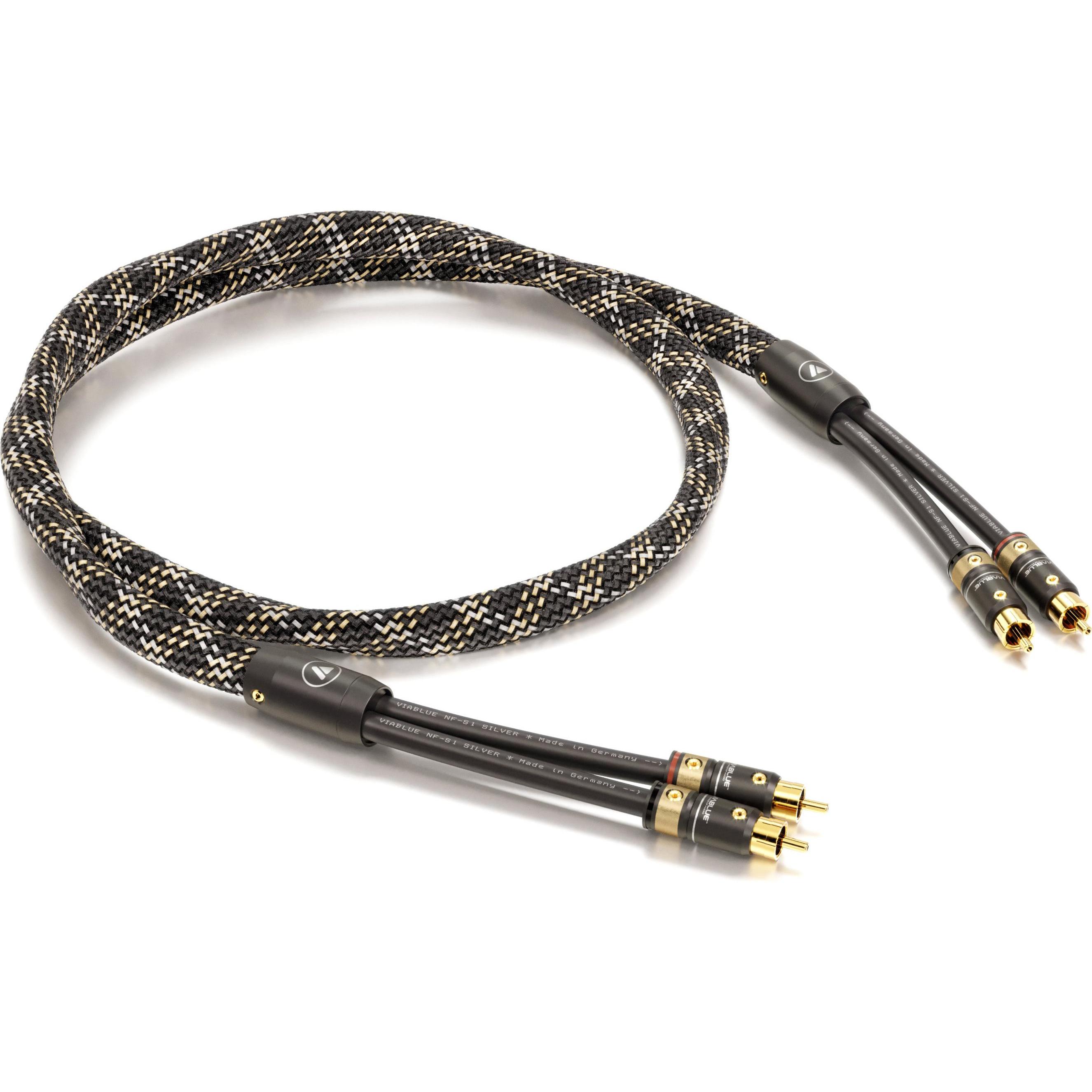 Bild von ViaBlue NF-S1 Quattro Silver RCA - T6S (0.50 m), Audio Kabel