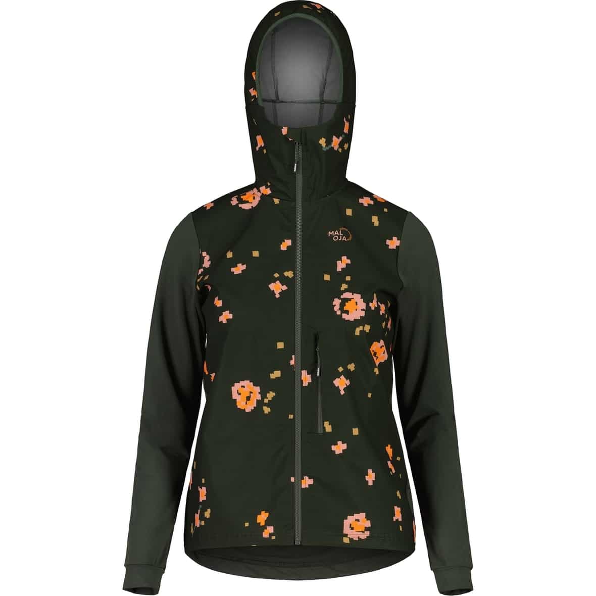 Bild von Maloja Damen Hybrid Softshelljacke SENNESm deep forest pixelrose