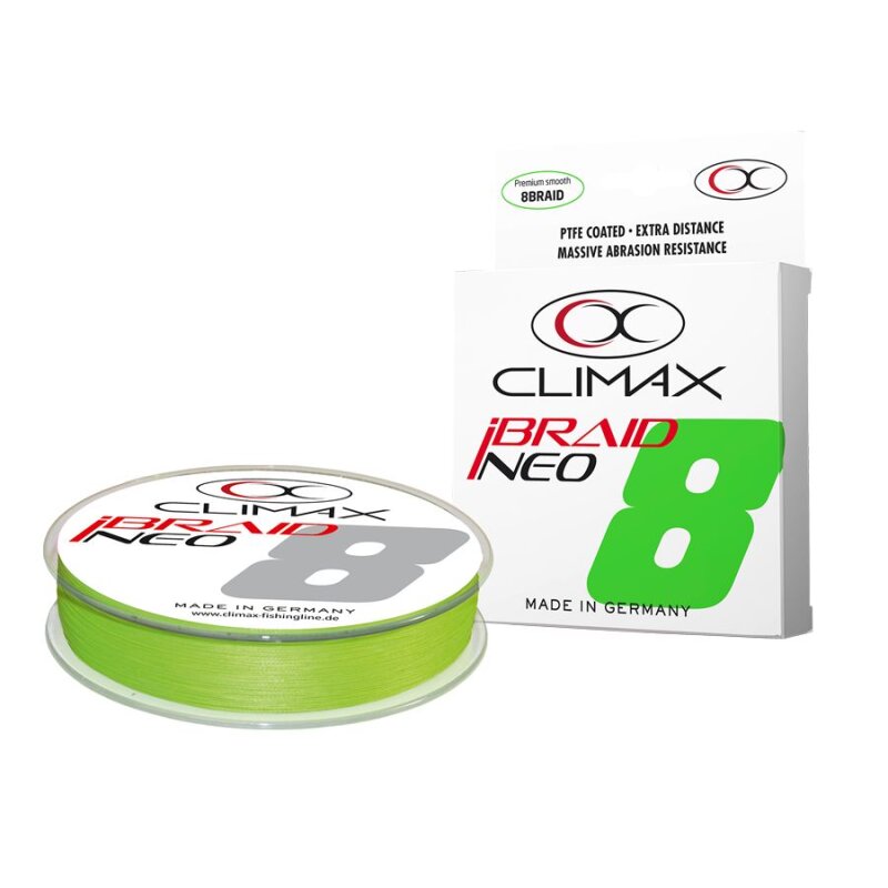 Bild von CLIMAX iBraid NEO 0,06mm 3,2kg 275m Fluo-Chartreuse (0,16 € pro 1 m)