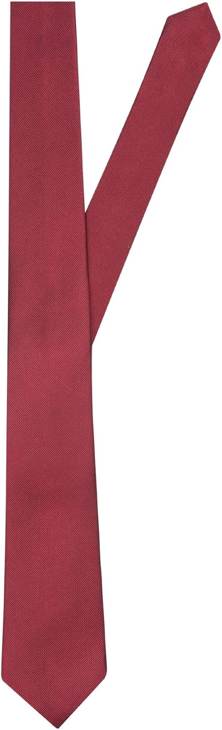 Bild von Seidensticker Herren Krawatte, Rot (45 Uni rot), One Size