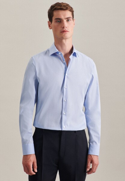 Bild von seidensticker Businesshemd, Slim Fit, Kent-Kragen, für Herren, blau, 39