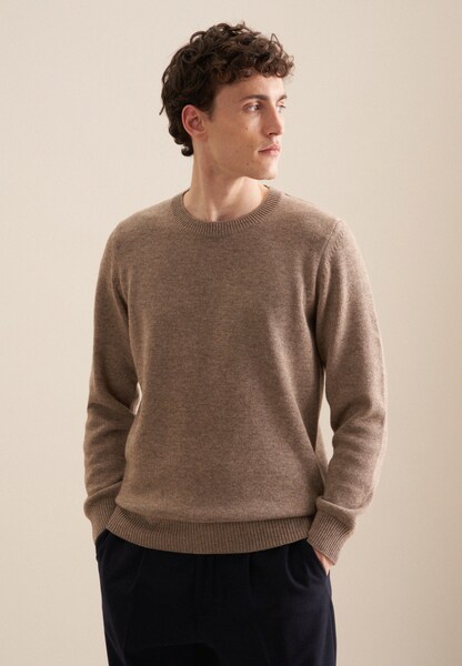 Bild von seidensticker Strickpullover »Regular«, Langarm Rundhals Uni