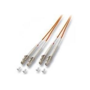 Bild von LWL Patchkabel, 50/125 µm, OM2-Faser, LC Duplex Stecker/Stecker, orange, 5,0 m (85305)