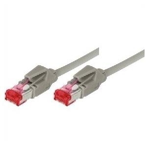 Bild von Tecline Crossoverkabel S/FTP, PiMF, Cat 6, grau, 7,5 m halogenfrei, mit Draka-Kabel und Hirosesteckern TM21 (SFTP, CAT6, 7.50 m), Netzwerkkabel