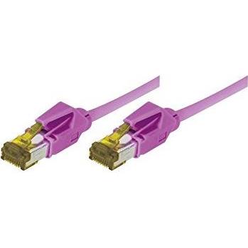Bild von Tecline Patchkabel S/FTP, PiMF, Cat 6a, erikaviolett, 3.0 m Für 10 Gigabit/s, halogenfrei, mit Draka-Kabel u (S/STP, S/FTP, CAT6a, 3 m), Netzwerkkabel
