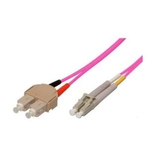Bild von LWL Patchkabel, 50/125 µm, OM4-Faser, SC Duplex Stecker/LC Duplex Stecker, aqua, 3.0 m (39885603)