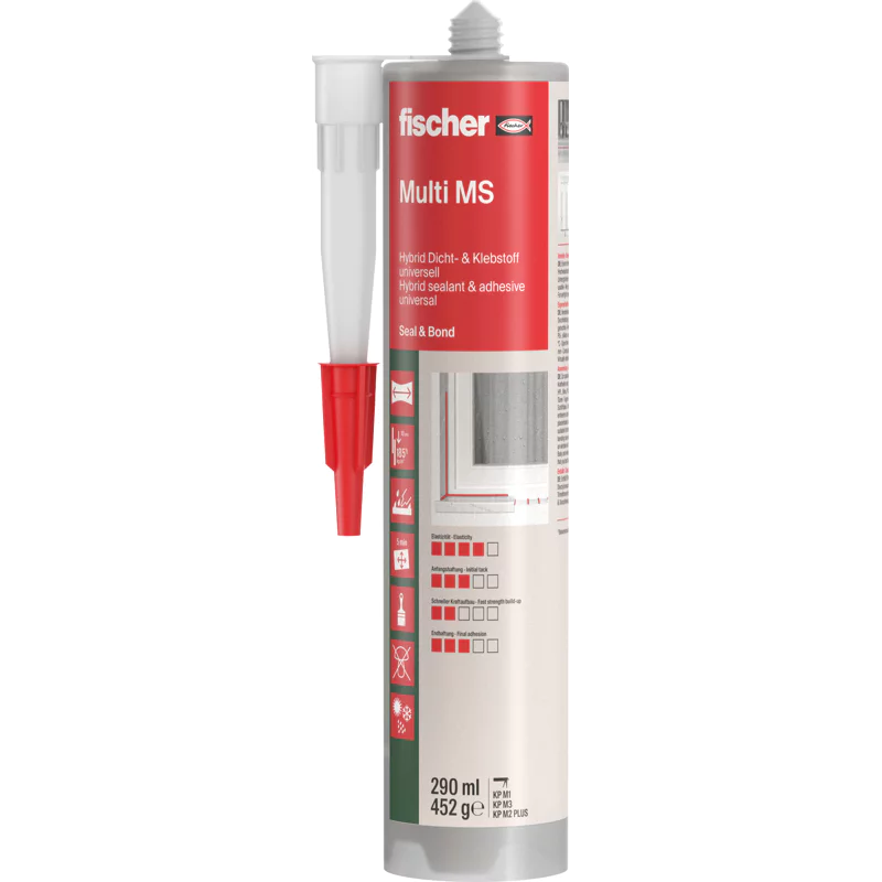 Bild von Fischer KD 290 Klebe- und Dichtmasse Herstellerfarbe Schwarz 503319 290ml