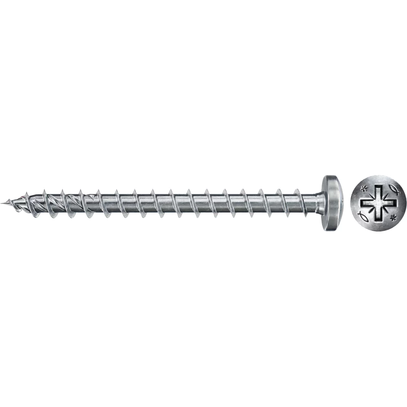 Bild von Fischer Power-Fast II 670248 Spanplattenschrauben 4mm 50mm Kreuzschlitz Pozidriv Stahl galvanisch ve
