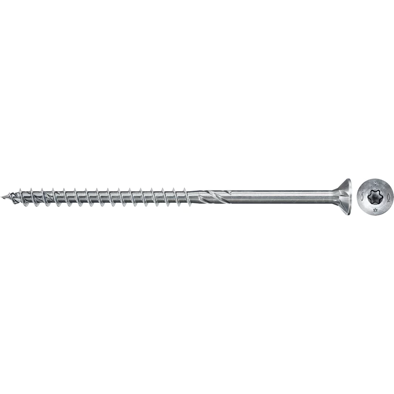 Bild von Fischer Befestigungstechnik Spanplattenschraube Power Fast II mit Senkkopf, Innenstern TX, (Stahl weiß verzinkt, 200 St), 3,5x25 mm