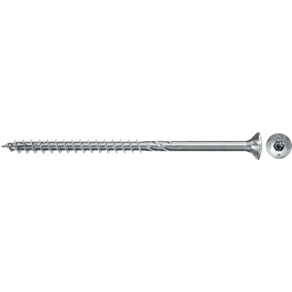 Bild von Fischer Power-Fast II 670673 Spanplattenschrauben 5mm 110mm T-Profil Stahl galvanisch verzinkt 50St.