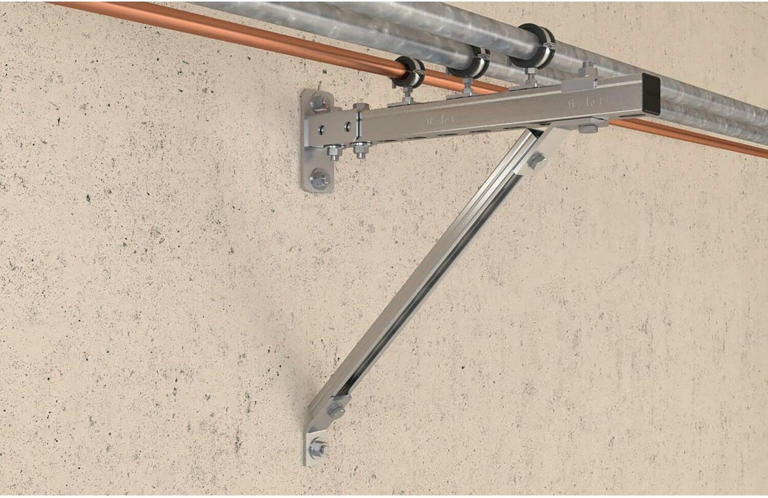 Bild von FISCHER FGRS Kombi-Gelenkrohrschelle Universal 60-66 mm M8/M10