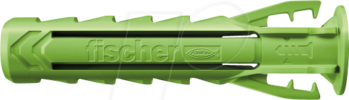 Bild von fischer Spreizdübel SX Plus Green 5 x 25, Schachtel mit 90 nachhaltigen Dübeln, Allzweckdübel aus nachwachsenden Rohstoffen, optimaler Halt in Beton, Vollziegel, Porenbeton, Hochlochziegel uvm.