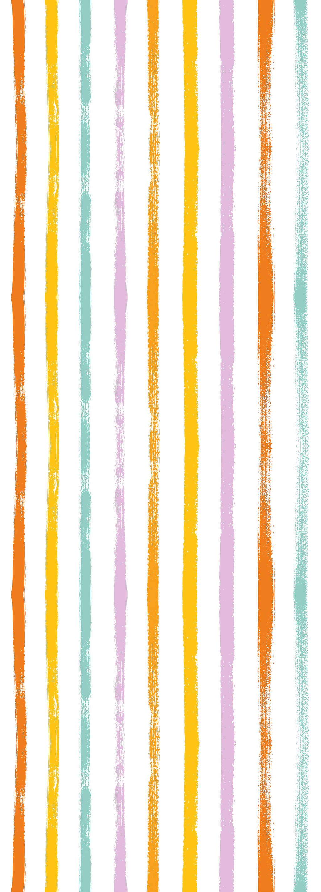 Bild von queence Vinyltapete Streifen-Bunt, glatt, Streifen, 90x250cm, selbstklebend, kinderleichte Anbringung, Sticker