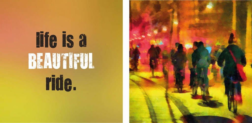 Bild von queence Leinwandbild »Beautiful«, Motivationsbilder-Fahrzeuge-Fahrräder-Kunst-Modern-Spa-Spa Bilder-Sprüche-Sprüche & Texte-Schriftzug-Schriftzüge, (Set), Premium-Leinwandstoff, Handarbeit aus Deutschland, Spruch, 2er Set