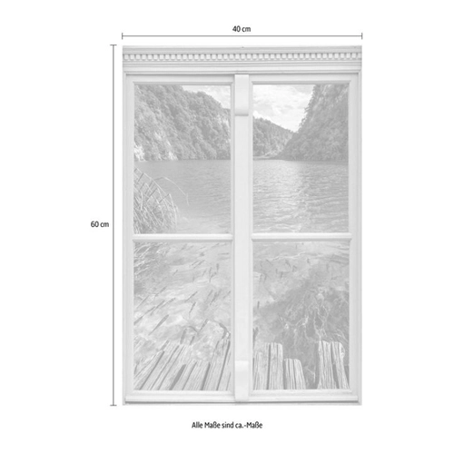 Bild von Queence Wandsticker Fische – 3D Fenster Illusion für Ihre Wände