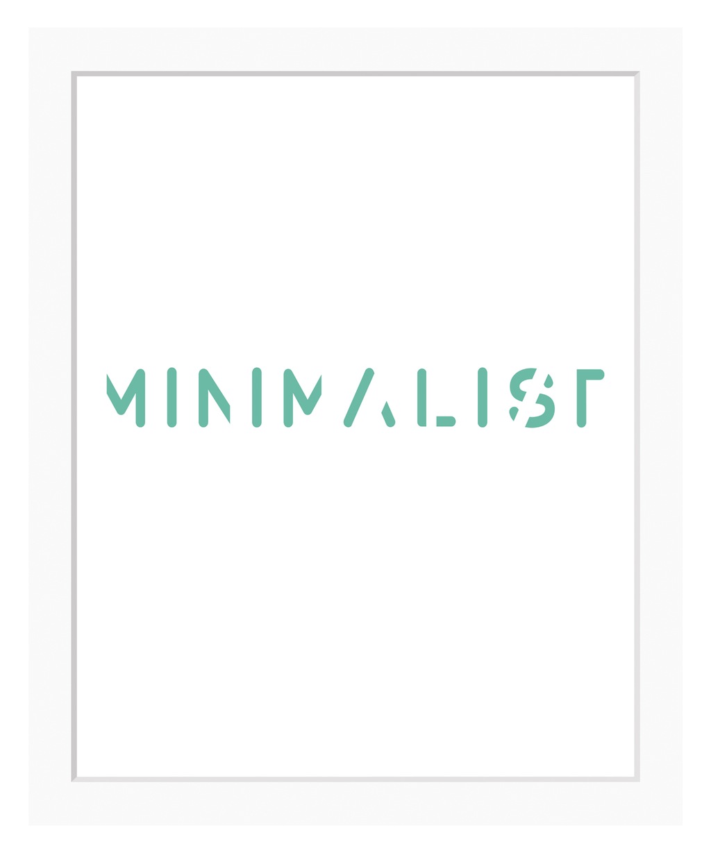 Bild von queence Bild "MINIMALIST", Sprüche & Texte, Schrift, gerahmt