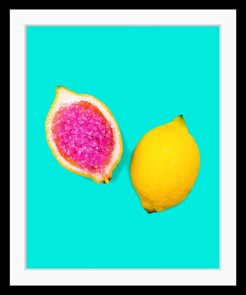 Bild von queence Bild »Anne«, Obst-Obst Bilder-Kunst-Lebensmittel-Orange, HD Premium Poster-Druck inkl. Holzrahmen
